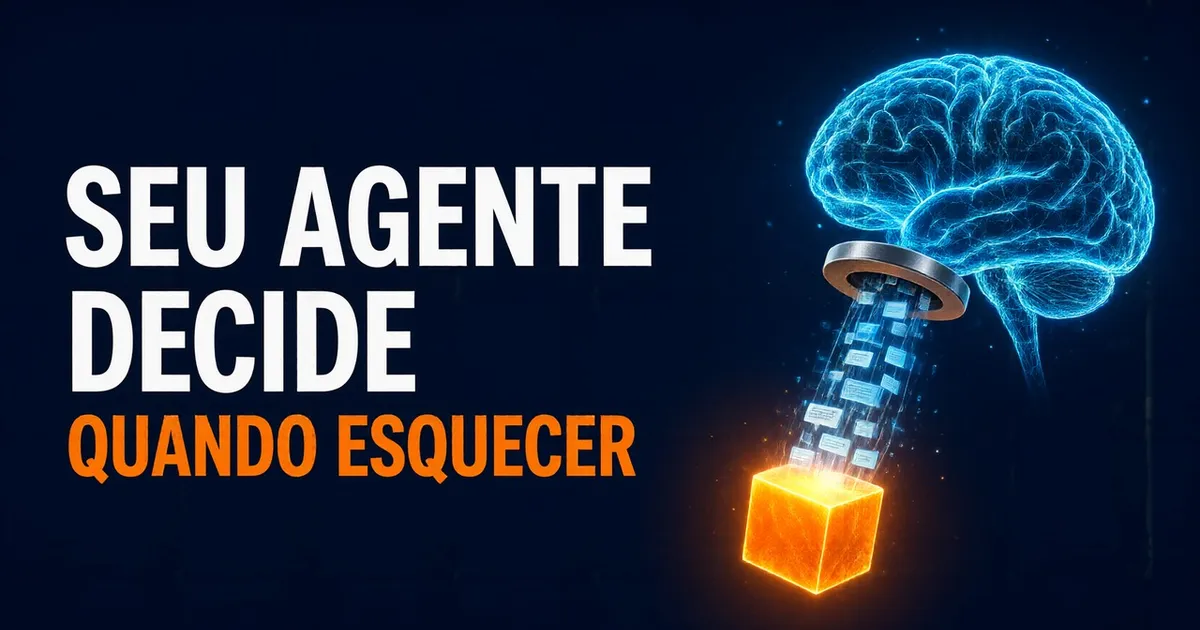 Compressão de contexto autônoma: o agente decide quando esquecer
