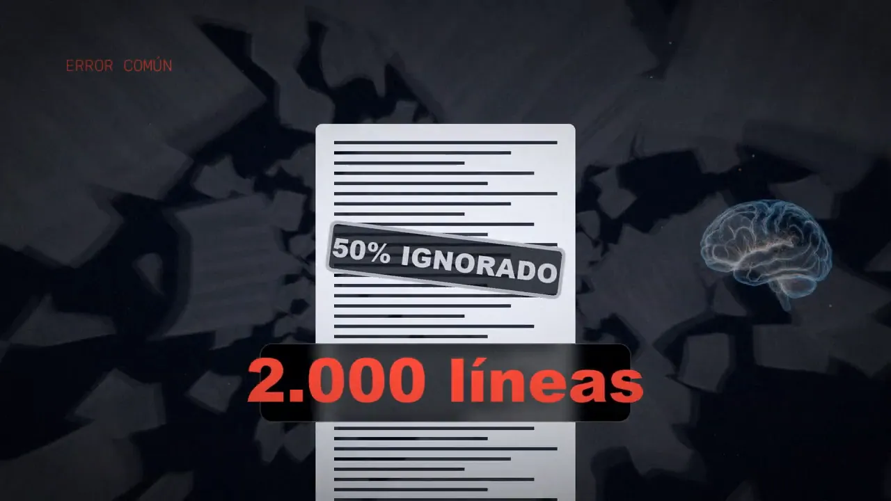 Un documento de 2.000 líneas con el sello «50 % ignorado».